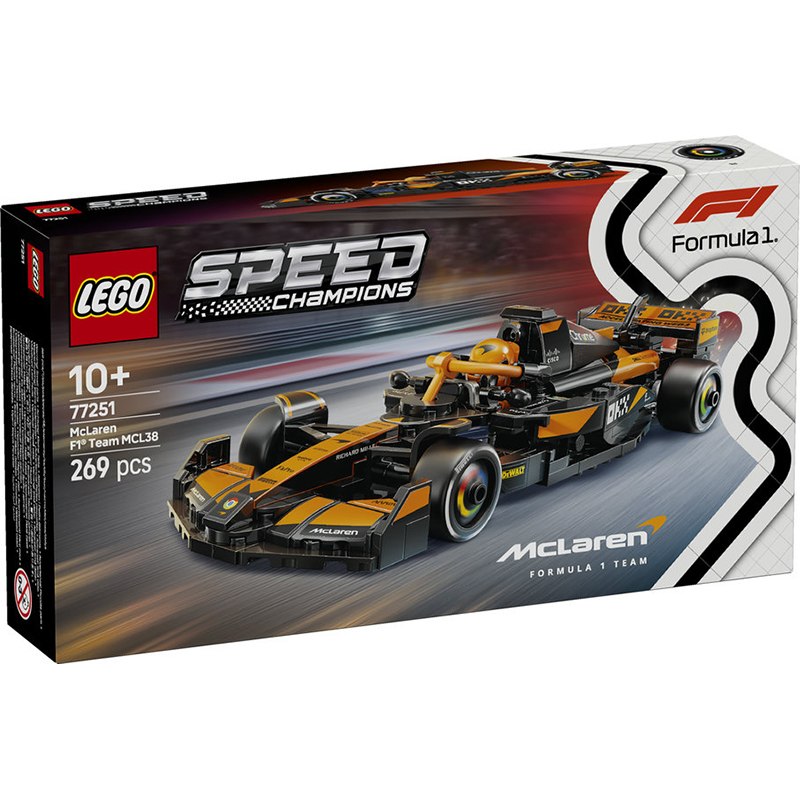 Lego Speed Champions 77251 - Coche de Carreras McLaren F1 Team MCL38