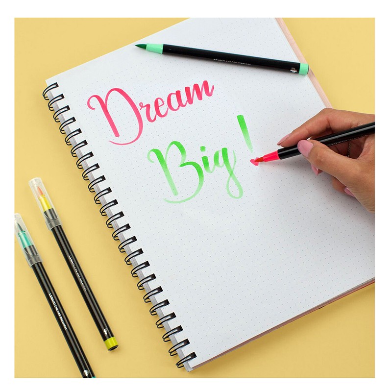 Conjunto de 12 Marcadores com Ponta de Pincel Bright LEGAMI - Imagem 3