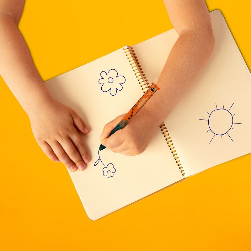 Caneta Esferográfica de Duas Cores ClickandClack Tigre LEGAMI - Imagem 2