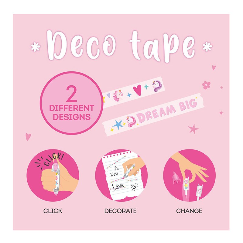Caneta com Fita para Decorar Deco Tape Unicorn LEGAMI - Imagem 2