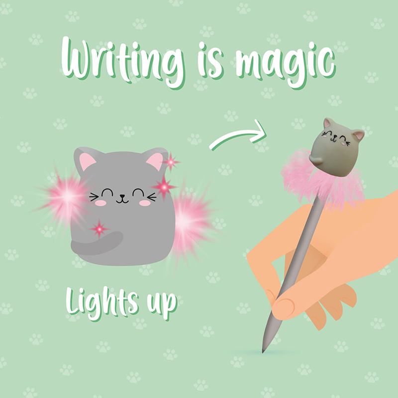 Caneta Brilhante Writing is Magic Gato LEGAMI - Imagem 1