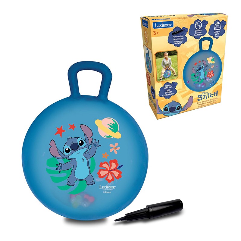 Stitch Pelota Saltarina Electrónica Hinchable 45cm
