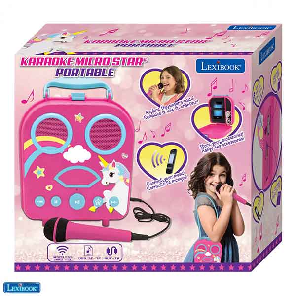 Karaoke Infantil Bluetooth Unicornio - Imatge 3