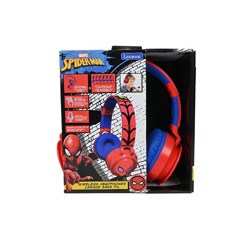 Spiderman Auriculares Bluetooth con Luces - Imagen 2