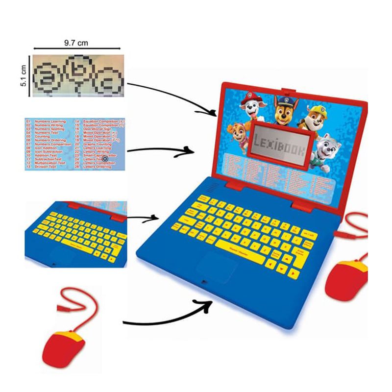 Paw Patrol Ordenador Portátil Bilingüe - Imagen 1