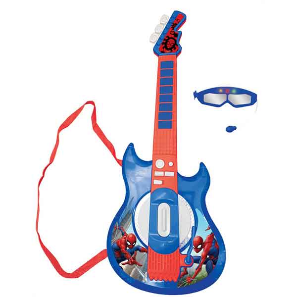 Homem-Aranha Guitarra Eletrônica com Óculos