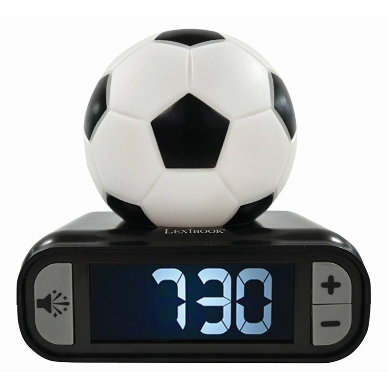 Despertador con Luz Pelota Fútbol 3D 
