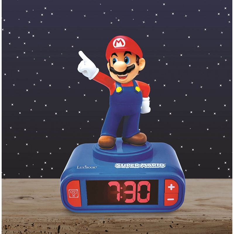 Super Mario Despertador com Luz Noturna - Imagem 1