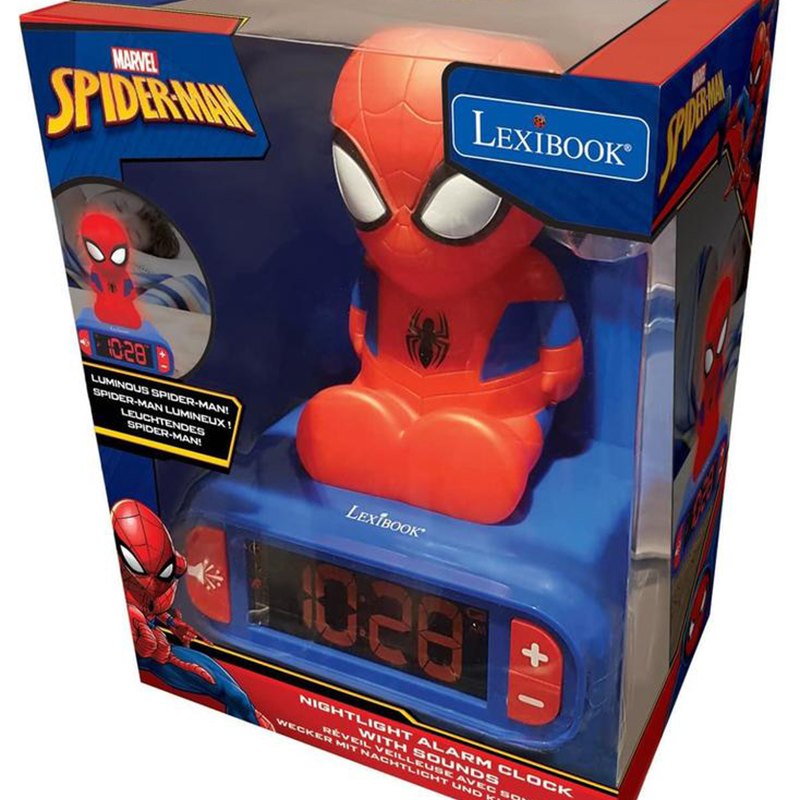 Spiderman Despertador Luz Nocturna 3D - Imagen 1
