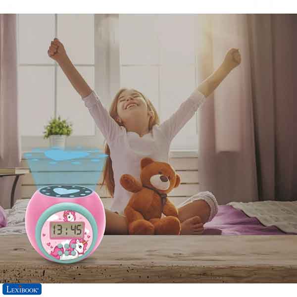 Reloj Despertador Infantil con Proyector Unicornio - Imatge 1