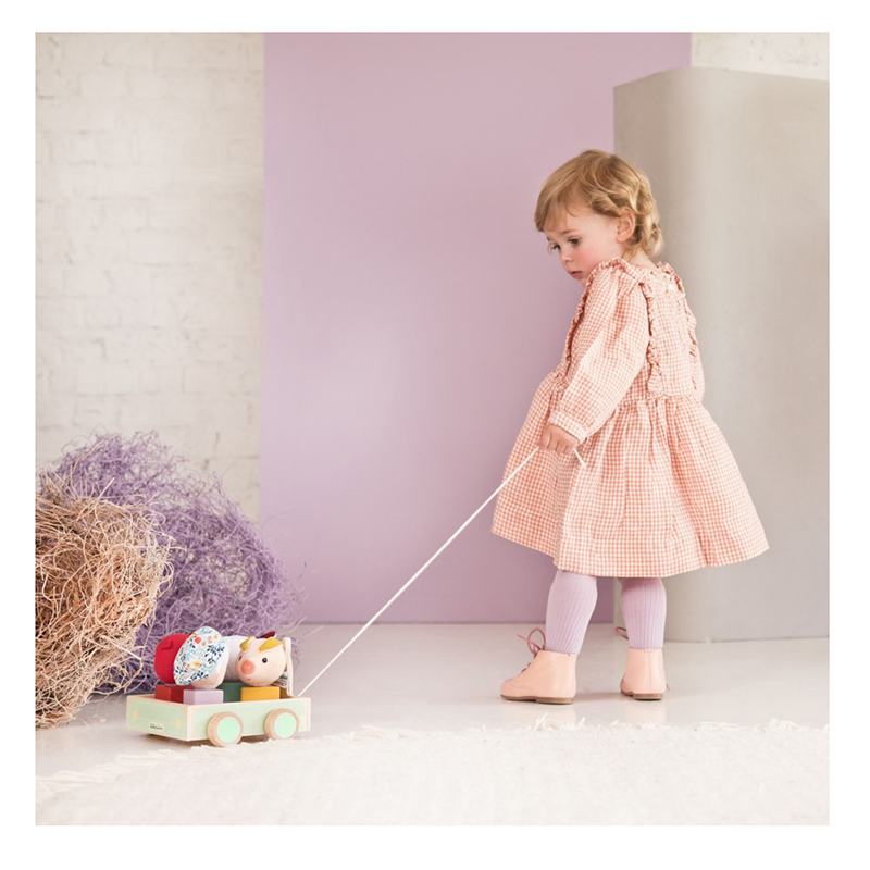 Lilliputiens Coche Picnic Arrastre y Clasificador Formas - Imagen 1