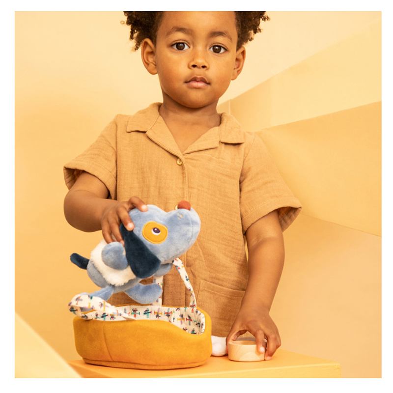 Lilliputiens Peluche Jules o Cão e a sua Cesta - Imagem 1