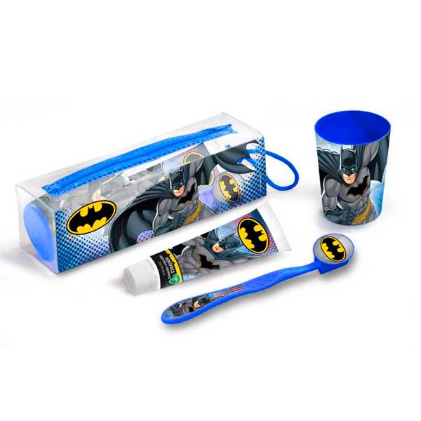  Batman Kit Viagem Higiene Dental Infantil - Imagem 1