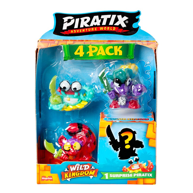 Piratix Wild Kingdom Pack 4 Figuras