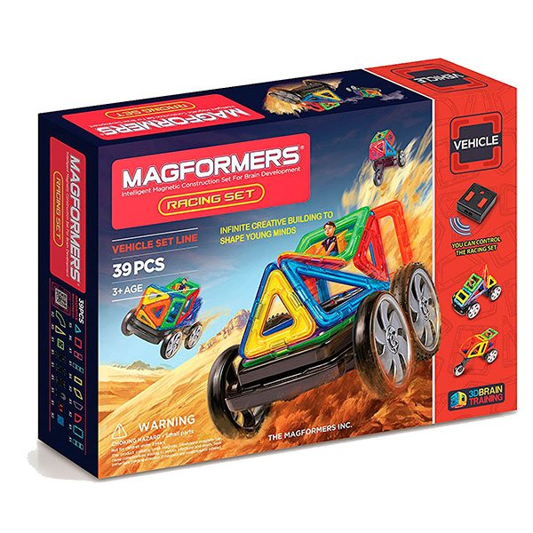 Racing Set 39p Magformers - Imagen 1