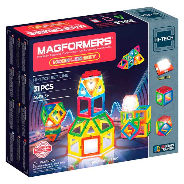 Magformers Set Neón Led 31p - Imagem 1