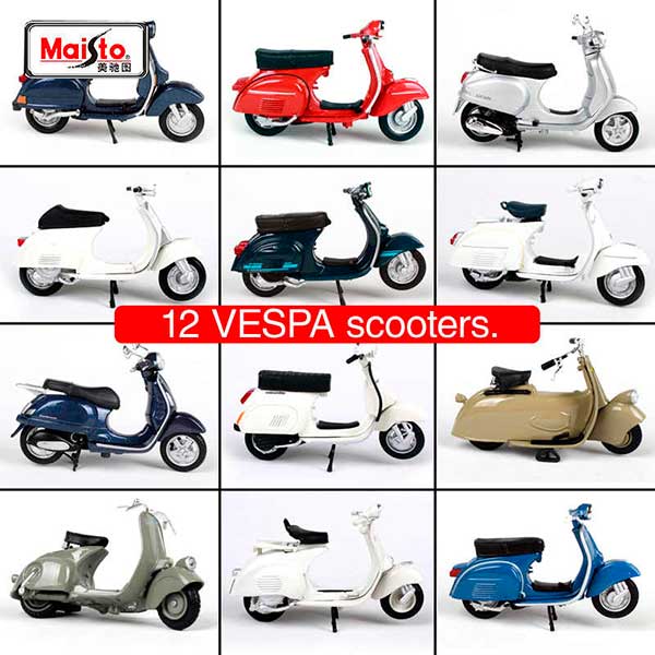 Maisto Motocicleta Vespa Classic 1:18 - Imagem 2