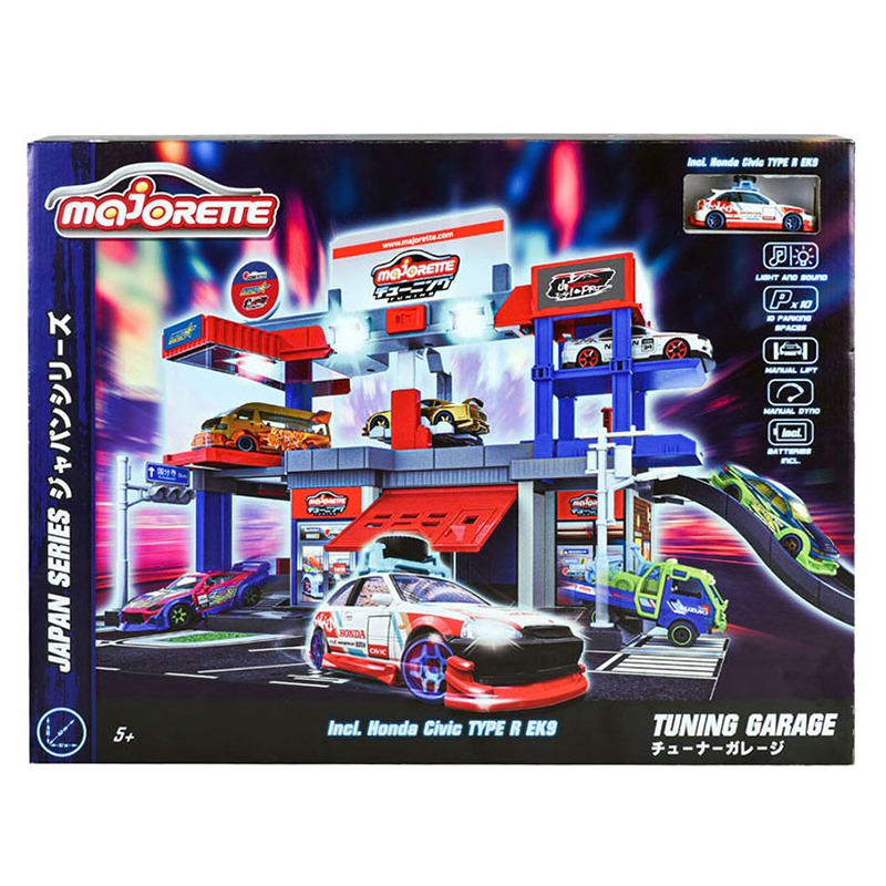 Majorette Parking Garaje Japan Series con Luces y Sonidos