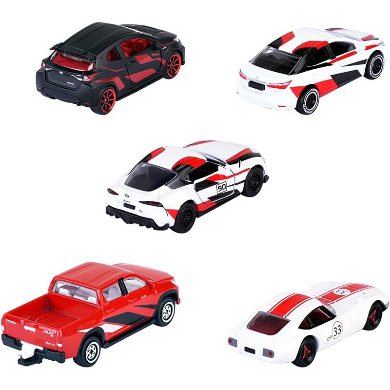 Majorette Set 5 Veiculos Toyota Racing - Imagem 