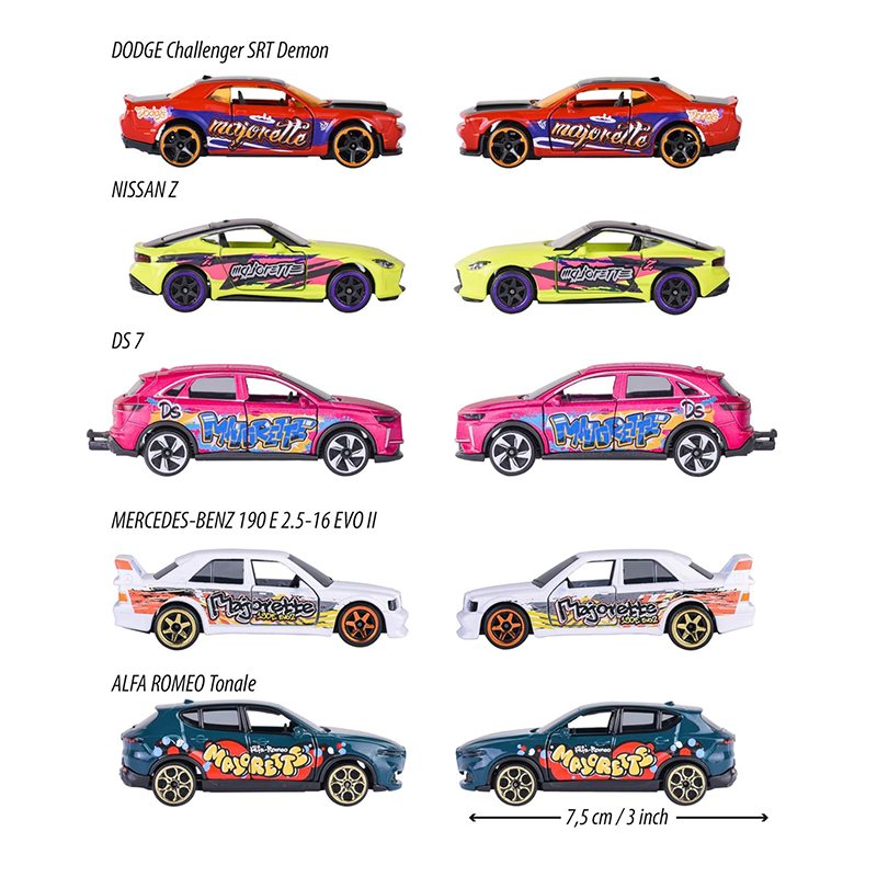 Majorette Pack 5 Coches Edición Limitada Graffitis - Imagen 2