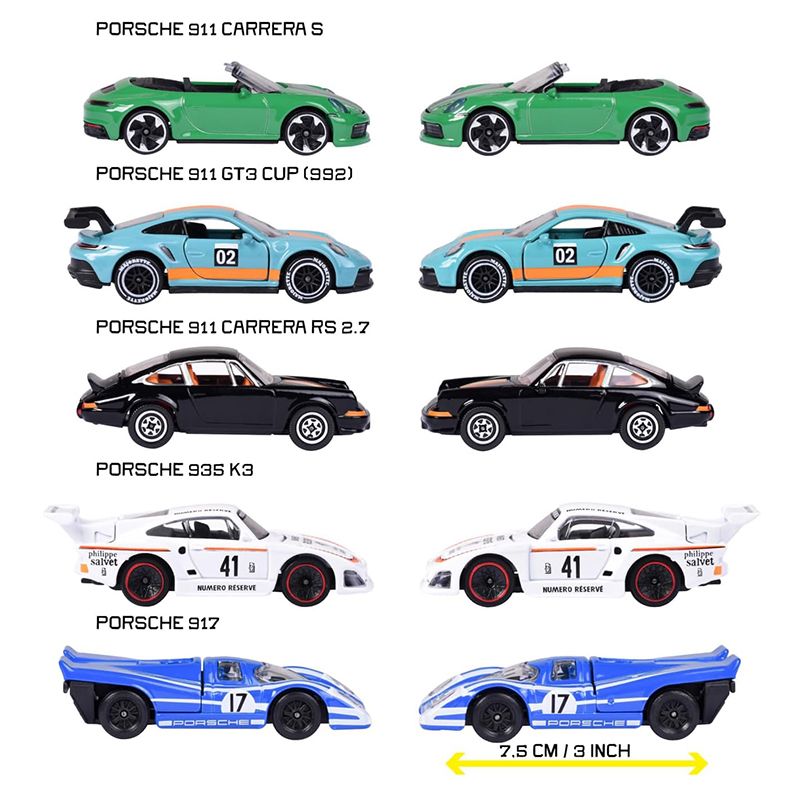 Majorette Pack 5 Coches Deportivos Porsche - Imagen 2