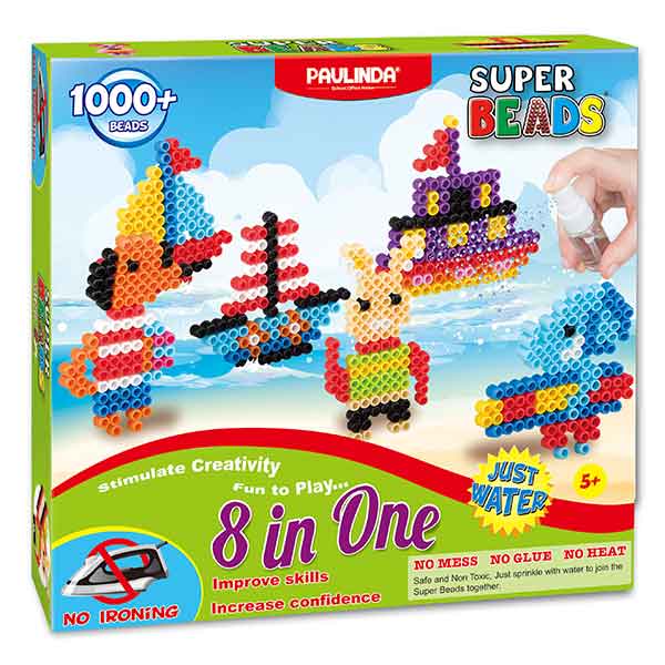 Super Beads 1000 Piezas 8en1 - Imagen 1