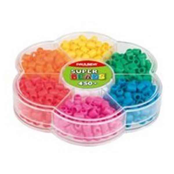 Super Beads Caja 450 Piezas Colores - Imagen 1