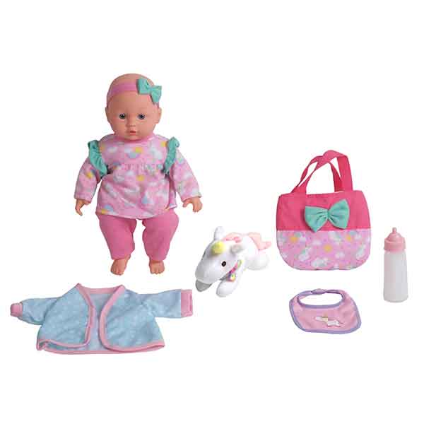 Boneca Bebê com Animal de Estimação e Acessórios 36cm - Imagem 1