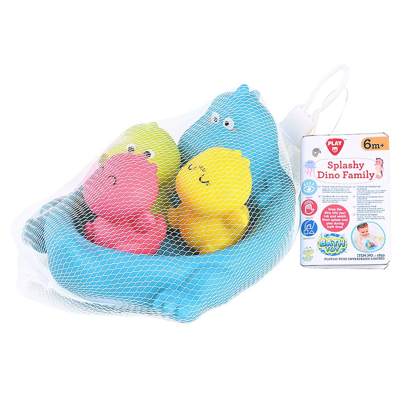 Família de Dinos para o Banho Playgo - Imagem 1