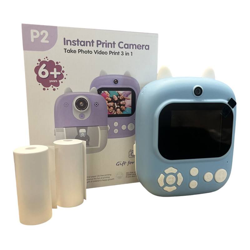 Cámara de Fotos Print Instantánea Papel - Gato Azul - Imagen 1