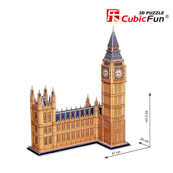 Puzzle 3D 117P Big Ben Cubic Fun - Imagem 2