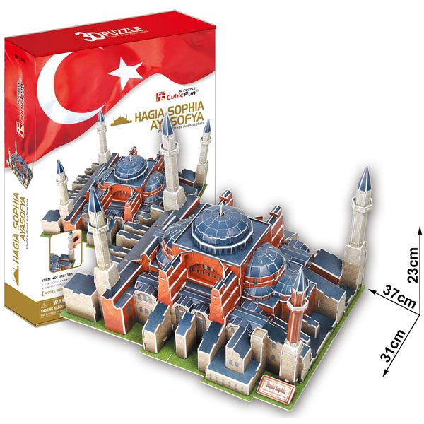 Puzzle 3D Catedral Hagia Sophia Cubic Fun - Imagen 1