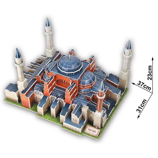 Puzzle 3D Catedral Hagia Sophia Cubic Fun - Imagen 1