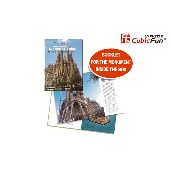Puzzle 3D 197p Sagrada Familia Cubic Fun - Imatge 4