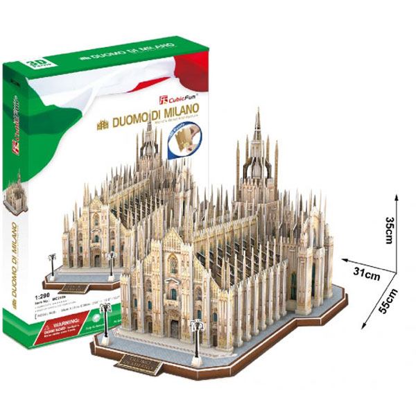 Puzzle 3D Duomo di Milano Cubic Fun - Imatge 1