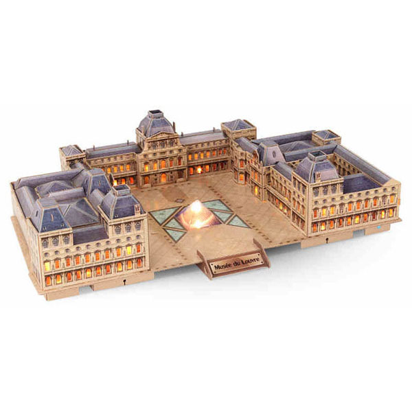 Puzzle 3D Led Museo del Louvre Cubic Fun - Imagen 1
