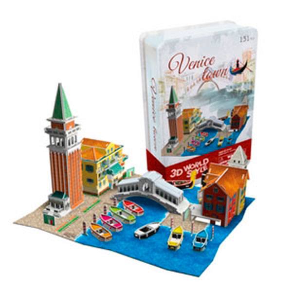 Puzzle 3D Llauna Ciutat Venecia - Imatge 1
