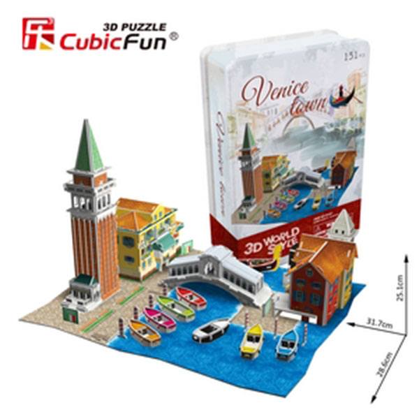 Puzzle 3D Tin City Venice - Imagem 1