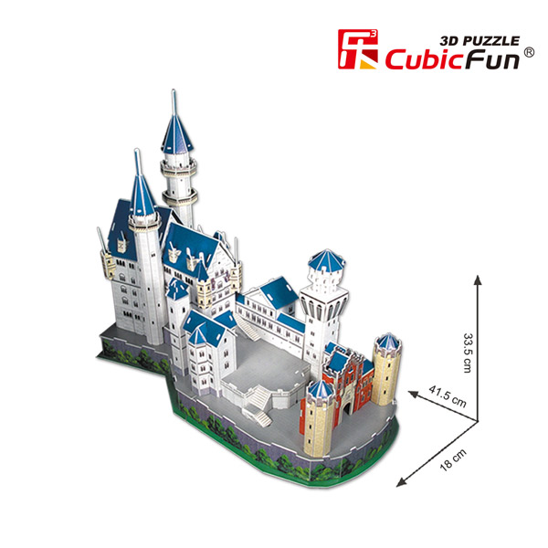 Puzzle 3D 98p Castillo Neuschwanstein Cubic - Imatge 2