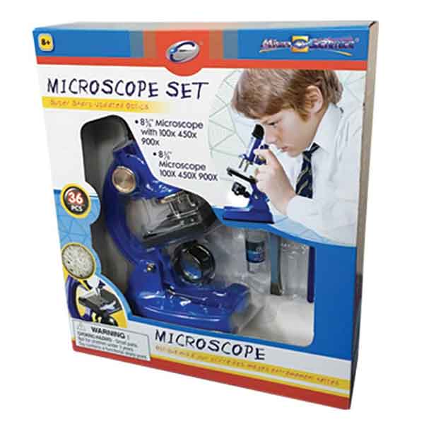 Kit Microscopio Infantil 36p 100-450-900x - Imatge 1