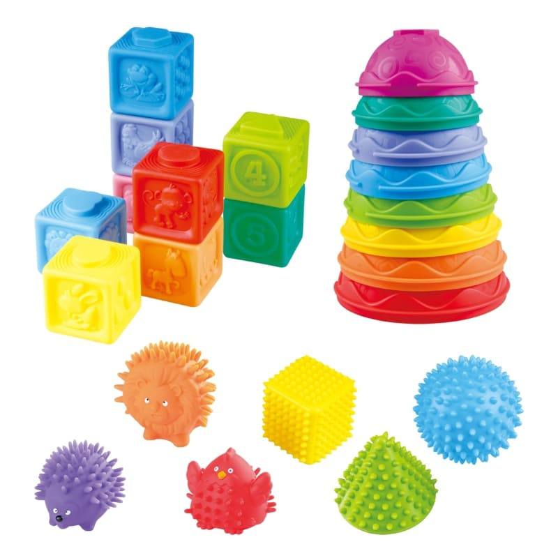 Juego de Apilar Squishy Friends 23p Playgo