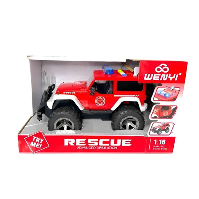 Coche Rescate Todoterreno Luz y Sonido 1:16 - Imagen 2