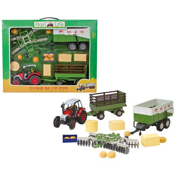 Conjunto Tractor e Acessórios Fazenda - Imagem 1