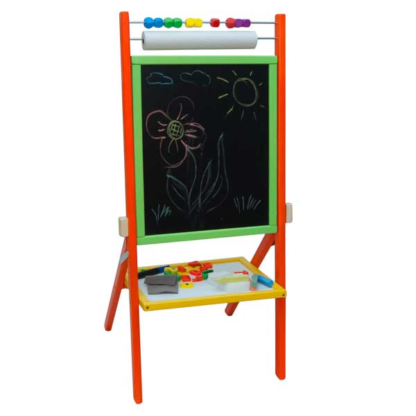 Pissarra Infantil Fusta Colors 4en1 89cm - Imatge 1