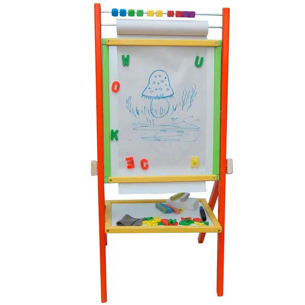 Pizarra Infantil Madera Colores 4en1 89cm - Imatge 2