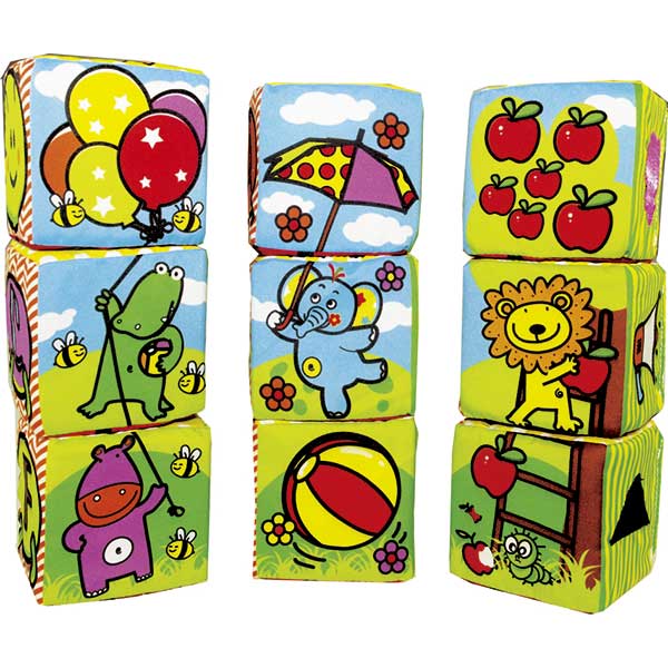 Cubos Blanditos de Ropa Actividades Infantiles - Imagen 1
