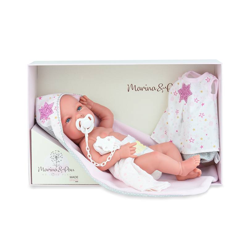 Muñeca Ane Baby Trousseau en Caja 45cm JOGUIBA