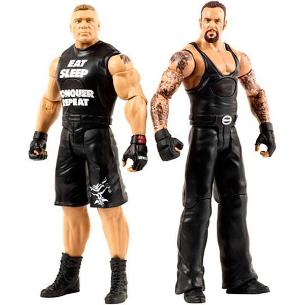 Pack 2 Figuras Undertaker vs Brock WWE - Imagen 1
