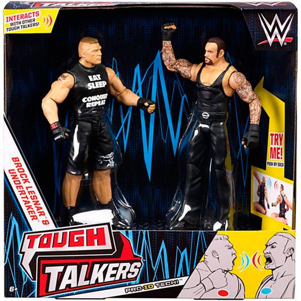 Pack 2 Figuras Undertaker vs Brock WWE - Imatge 1