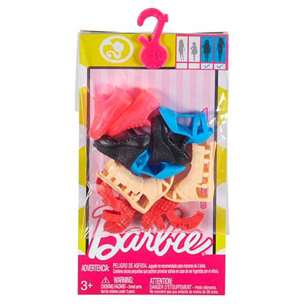 Barbie Vestidos Pack 5 Zapatos #1 - Imagen 1